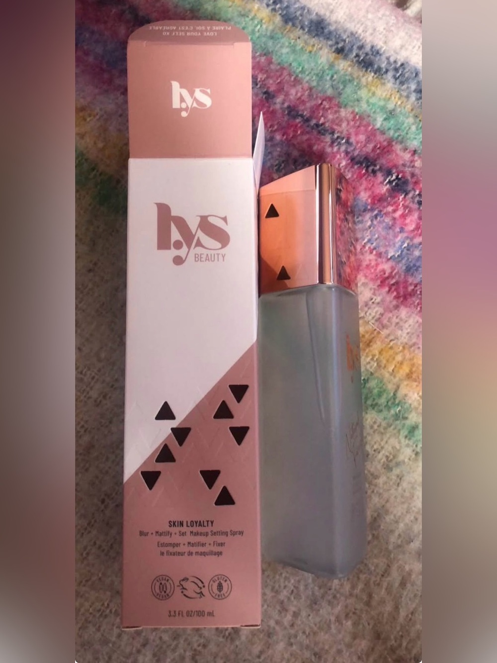 lys beauty skin loyalty 100ml blur, mattifying and set makeup setting spray